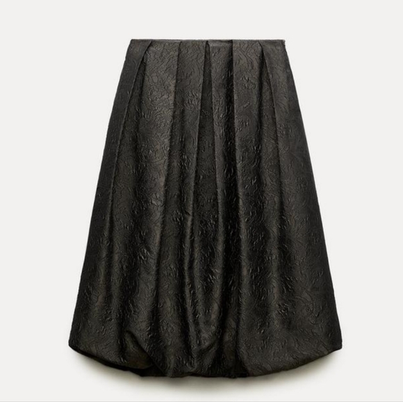Zara Voluminous Balloon midi skirt size XS and S - Picture 3 of 13
